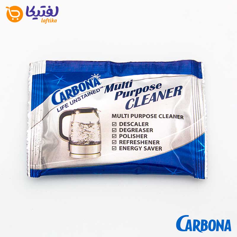 پودر جرم گیر کتری ، قوری و اتو کربونا Carbona بسته 5عددی