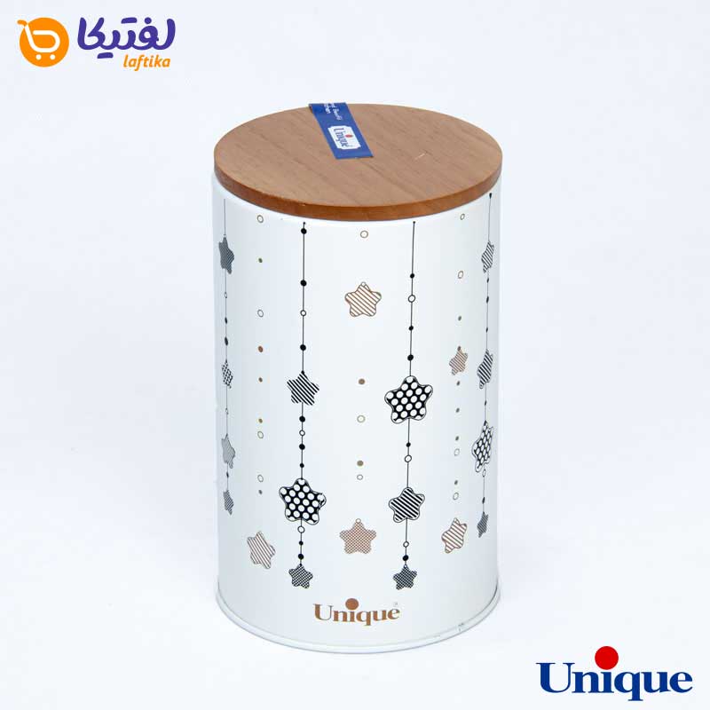 سرویس آشپزخانه 19 پارچه فانتزی درب بامبو طرح ستاره آویز یونیک UN-8096