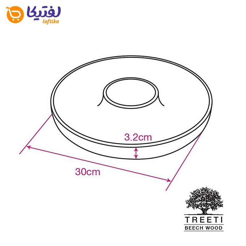 اردورخوری چوبی گرد تیریتی B2116