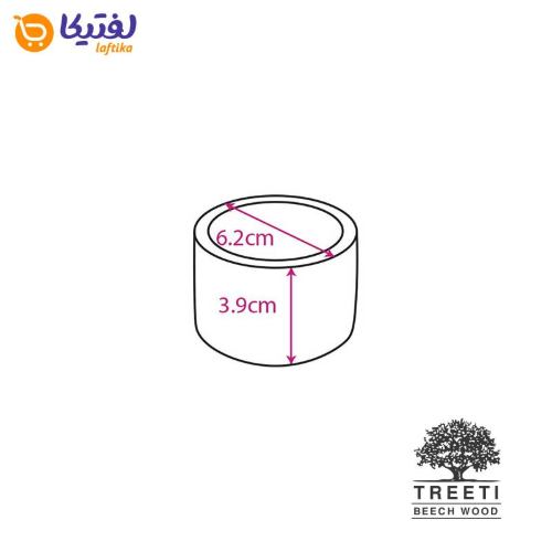 سس خوری چوبی گرد تیریتی کوچک 3.9 سانتی B2223