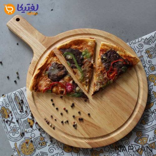 تخته سرو پیتزا تخت چوبی نارون متوسط R2927