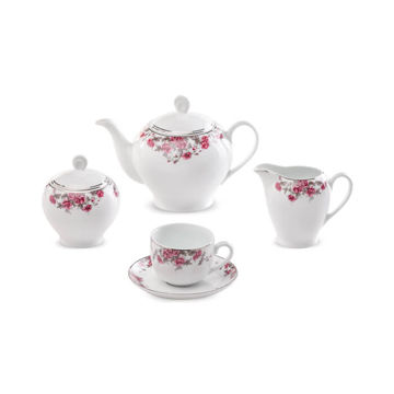 خرید سرویس 17 پارچه چای خوری ایتالیا اف طرح آران