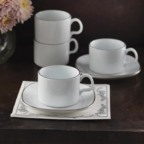 سرویس چینی 12 پارچه چای خوری کواترو چینی زرین سمن