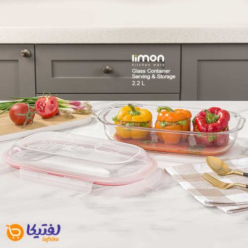 ظرف-شیشه-ای-سرو-و-نگهداری-بیضی-دربدار-2و2-لیتر-لیمون