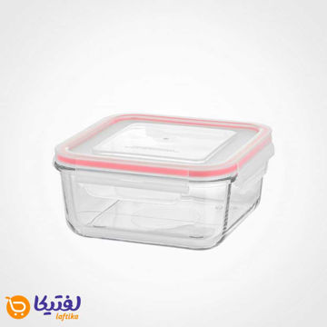 ظرف-شیشه-ای-مربع-دربدار-950--میلی-لیتری-لیمون