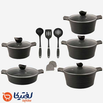 سرویس-پخت-و-پز-13-یونیک-مدل-لاین-مشکی-UN-7898