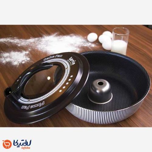 کیک پز لاوان مدل شعله قهوه ای