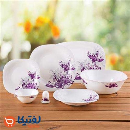 خرید قسطی  سرویس غذاخوری سانلی بنفش پارس اپال