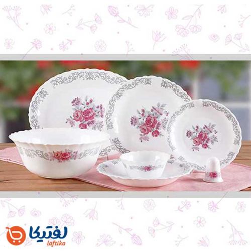 خرید سرویس-28-پارچه-پارس-اوپال-مدل-نلی-صورتی-کد-181