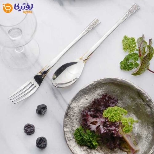 سرویس قاشق چنگال نیکولاس 151 پارچه مدل 810GL لیزری