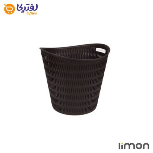 سبد رخت گرد طرح بامبو لیمون