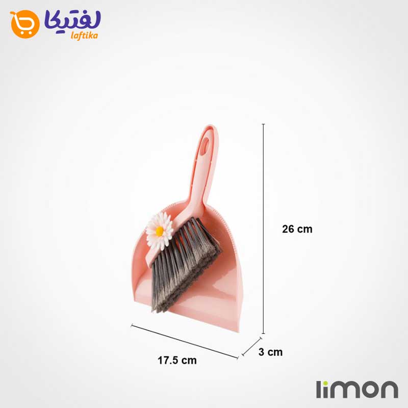 ست فرچه و خاک انداز فانتزی لیمون