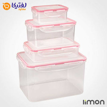 سرویس ظرف فریزری 8 پارچه مستطیل لیمون
