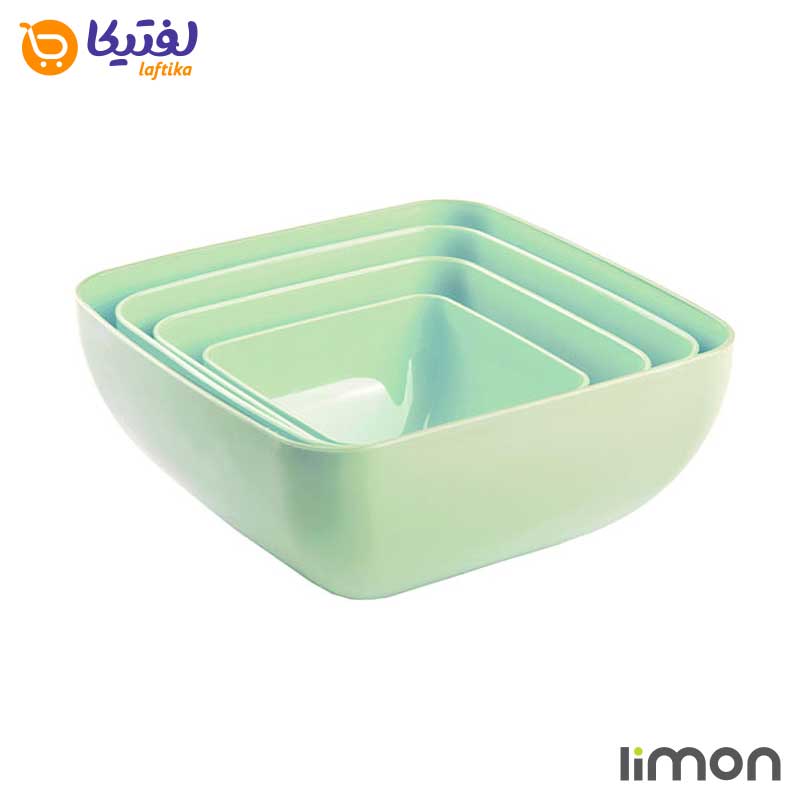 ست کاسه چهار گوش لیمون