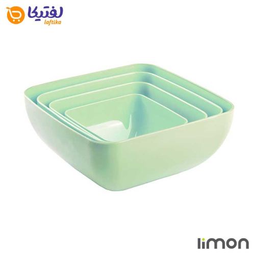 ست کاسه چهار گوش لیمون