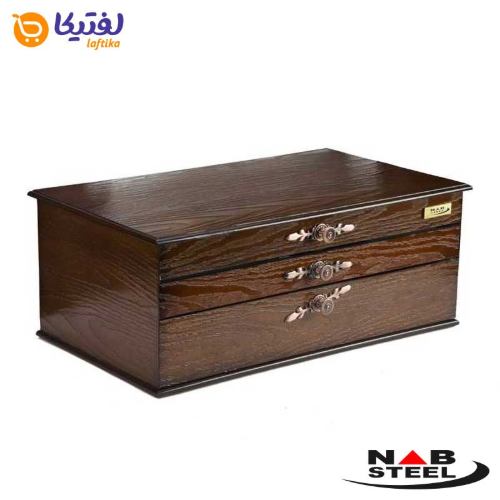 سرویس قاشق چنگال 116 پارچه ناب استیل مناسب جهیزیه