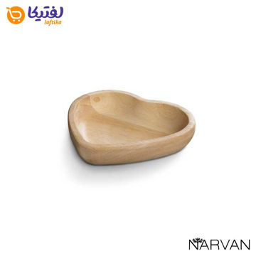 شکلات خوری چوبی طرح قلب ضخیم نارون کوچک R 3119