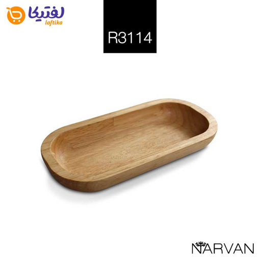 شکلات خوری چوبی بدون دسته ضخیم نارون کوچک R 3114