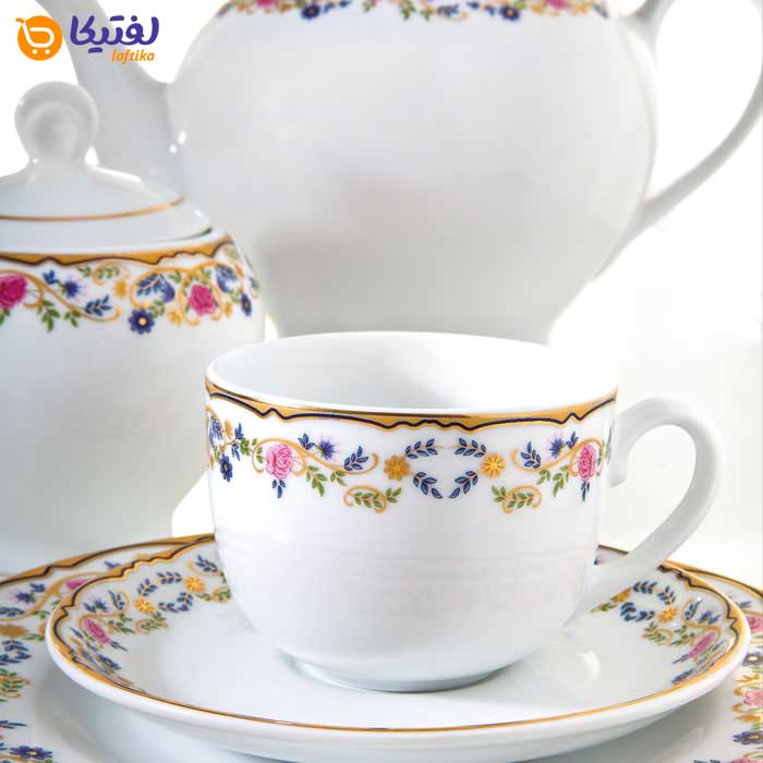 قیمت سرویس-چای-خوری-17-پارچه-ایتالیا-اف-طرح-گلستان
