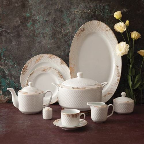 فروش سرویس 102 پارچه رادیانس چینی زرین طرح کلودیا