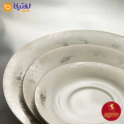 قیمت سرویس چینی زرین شهرزاد طرح کلودیا پلاتینی