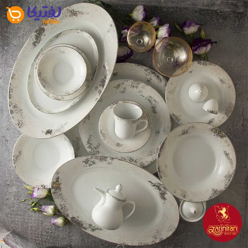 خرید سرویس غذاخوری چینی زرین کلودیا با بهترین قیمت