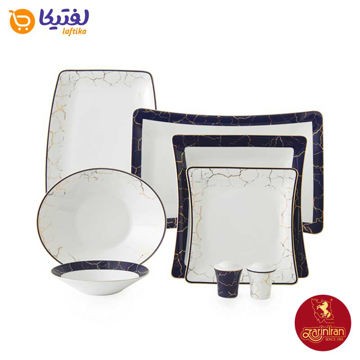 سرویس چینی زرین وینچی طرح اونیکس 6 نفره