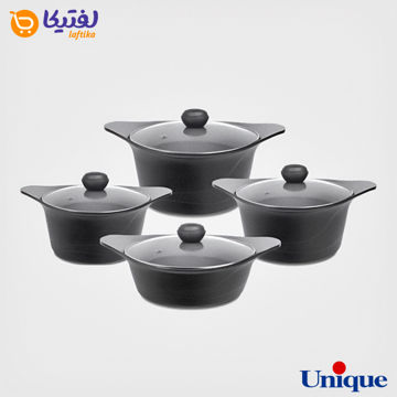 سرویس قابلمه یونیک چدن 10 پارچه داخل سرامیک UN-8810