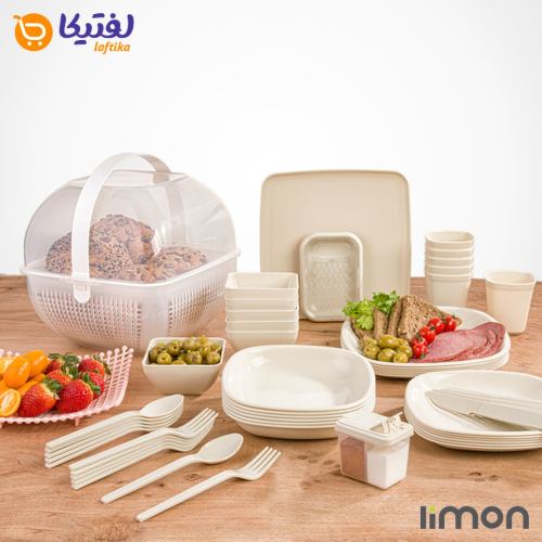 سرویس مسافرتی 56 پارچه شش نفره لیمون