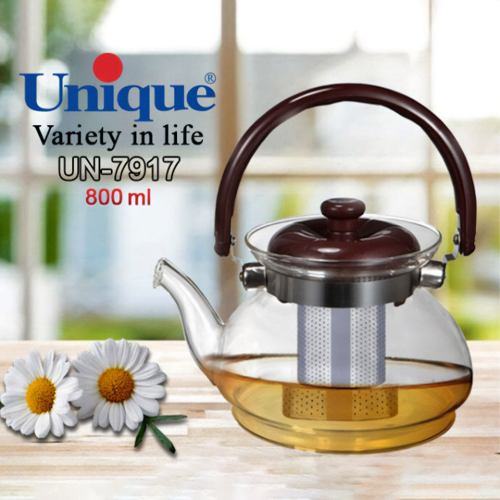 مشخصات قوری پیرکس 800 میلی لیتری یونیک UN-7917