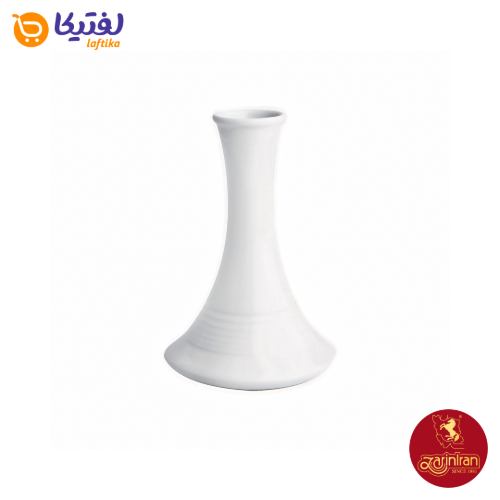 چینی زرین گلدان 16 (متوسط) سفید هتلی