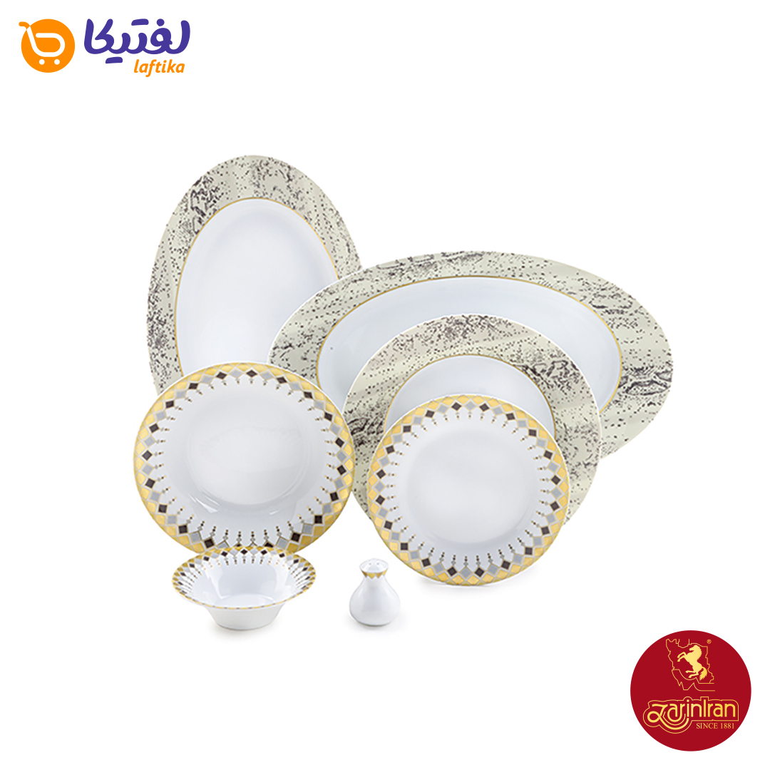 ویژگی های چینی زرین سرویس 12 نفره شهرزاد طرح کلوپاترا