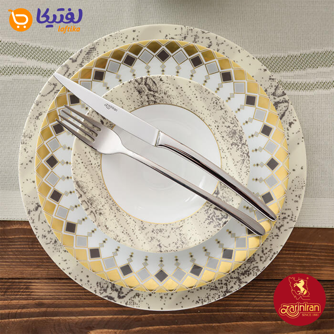 سرویس چینی زرین شهرزاد طرح کلوپاترا  قسطی