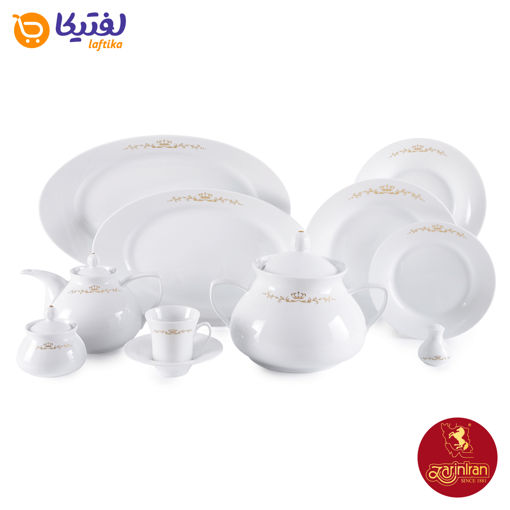 سرویس غذاخوری پرنسس چینی زرین شهرزاد 12 نفره 108 پارچه
