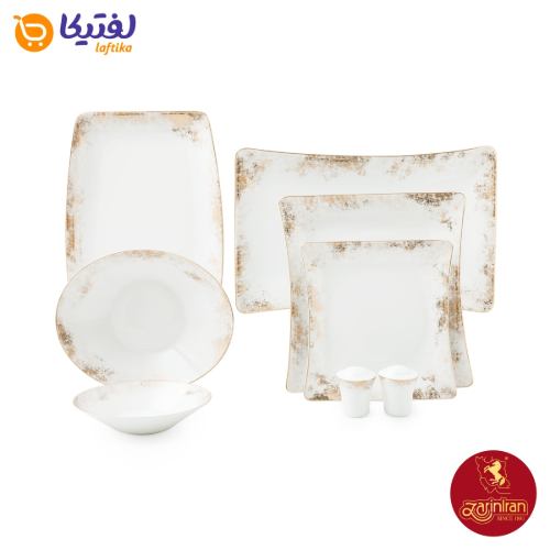 چینی زرین سرویس 12 نفره کامل وینچی الیسه طرح کلودیا 
