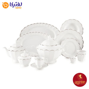 معرفی چینی زرین سرویس 12 نفره نئوکلاسیک طرح نارسیس پلاتینی