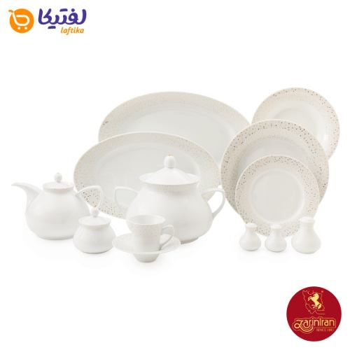 قیمت و خرید چینی زرین سرویس 12 نفره کامل شهرزاد طرح سان رایز