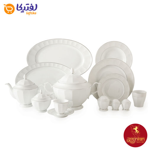 سرویس غذاخوری دلسا چینی زرین نئوکلاسیک 12 نفره 103 پارچه