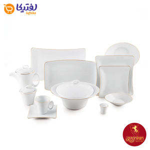 قیمت سرویس غذاخوری زرین لب چینی زرین طلایی