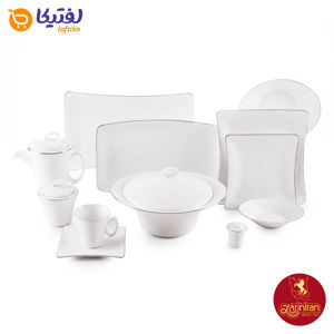 خریدچینی زرین سرویس 12 نفره وینچی الیسه طرح سمن