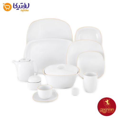 چینی زرین سرویس 12 نفره کواترو طرح زرین یک انتخاب ویژه و همیشگی