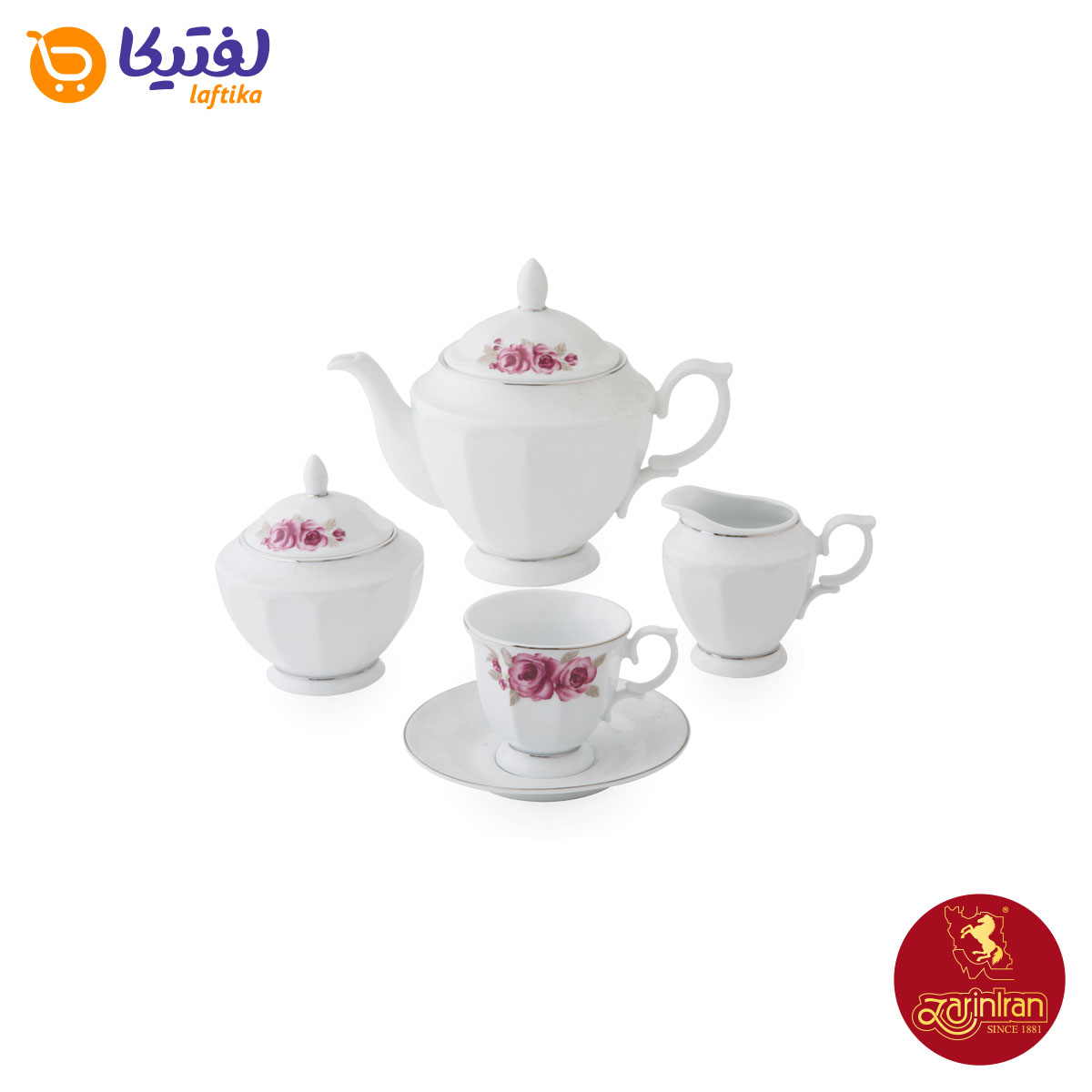 خرید اقساطی سرویس رزگاردن چینی زرین
