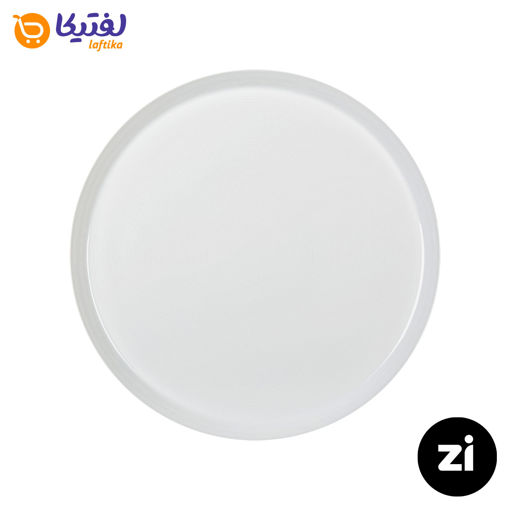 بشقاب تخت چینی زرین Zi فرم اس سفید سایز 30