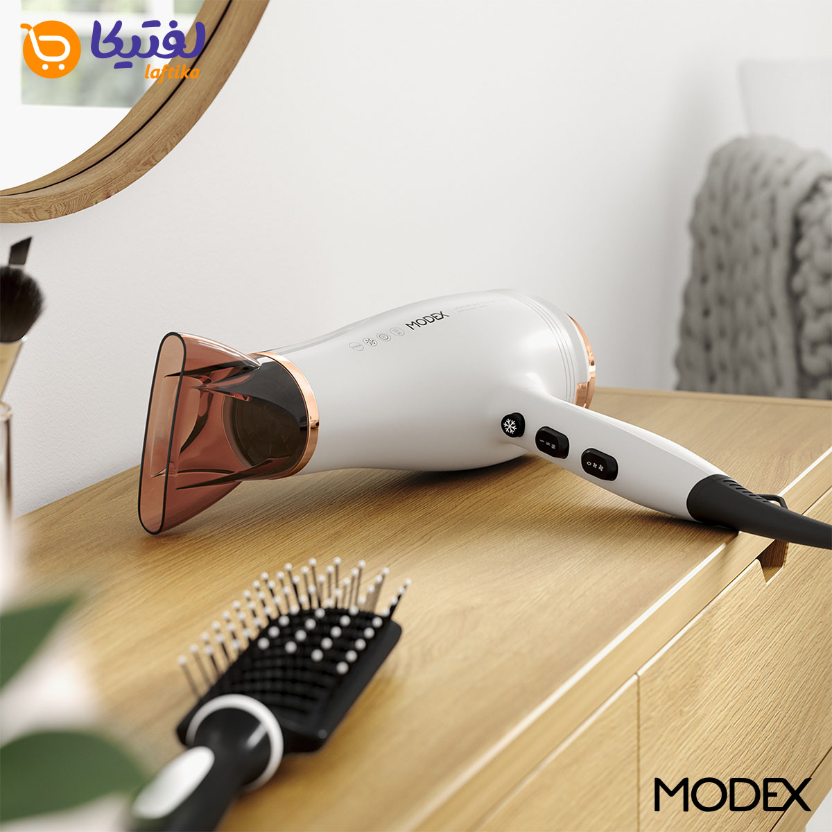 خرید اقساطی سشوار مودکس HD1150 2500W یون دار با دیفیوزر