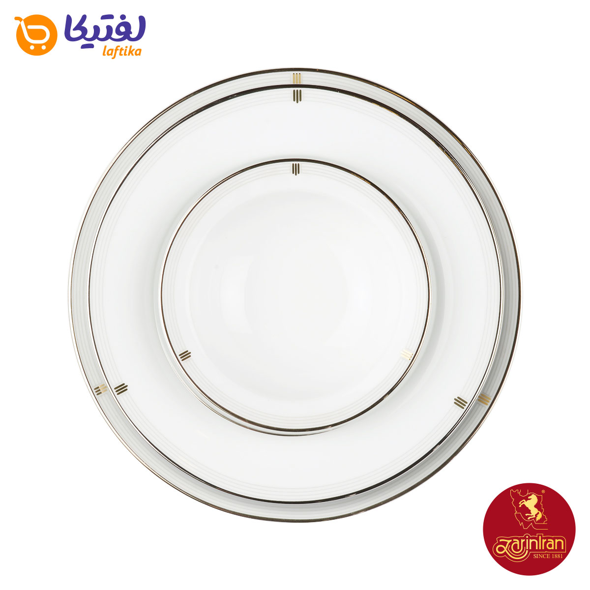 خرید چینی زرین سرویس 6 نفره غذاخوری ایتالیا اف طرح اپرا