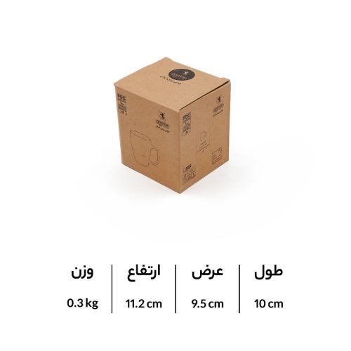 چینی زرین ماگ دسته دار سوئدی سفید