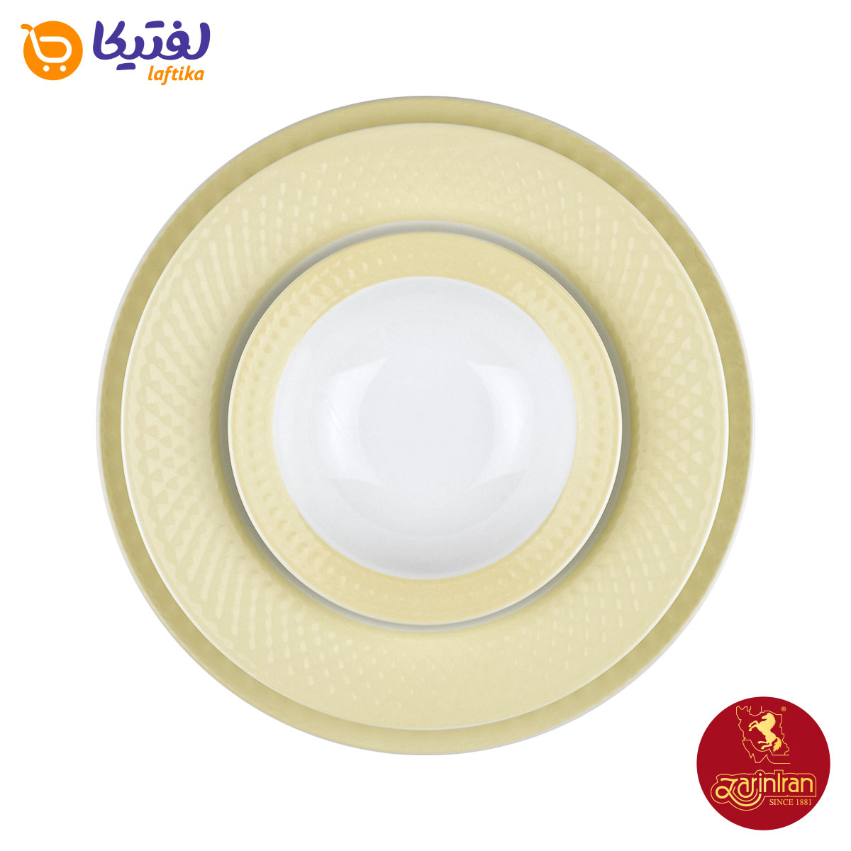 خرید سرویس چینی زرین رادیانس طرح آداجیو رز 6 نفره
