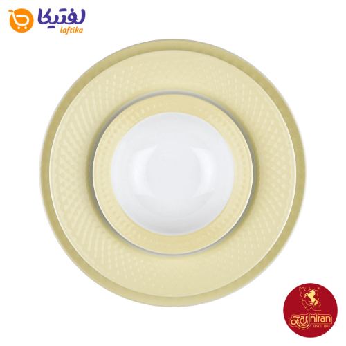 خرید سرویس چینی زرین رادیانس طرح آداجیو رز 6 نفره