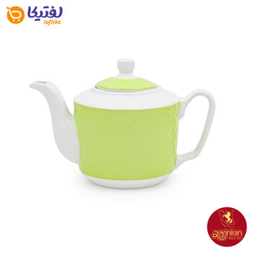 قوری چینی زرین مدل رادیانس طرح پسته