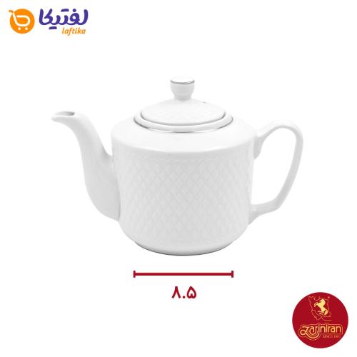 قوری چینی زرین مدل رادیانس طرح پسته